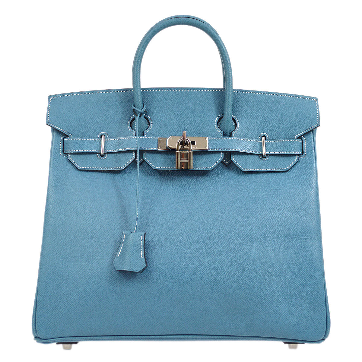 HMS 2006 HAC 32 Handbag Epsom Blue Jean - fashionupstore1