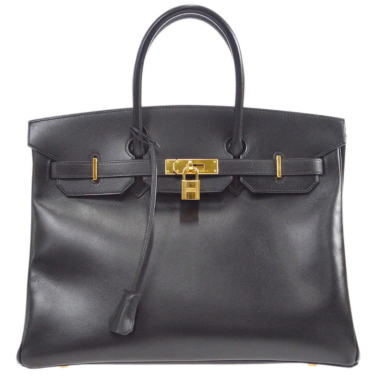 HMS 2002 BIRKIN 35 Black Box Calf - fashionupstore1