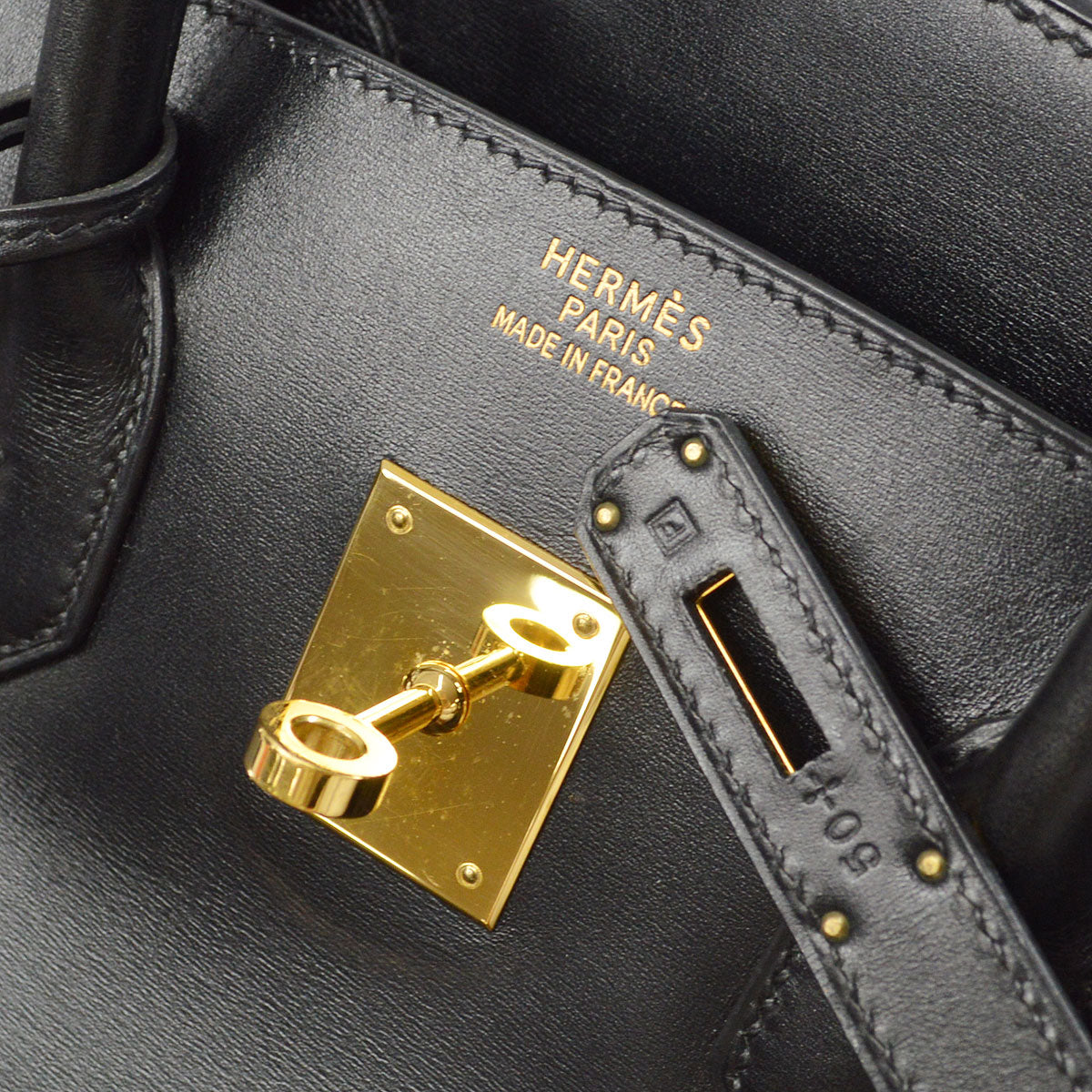 HMS 2002 BIRKIN 35 Black Box Calf - fashionupstore1