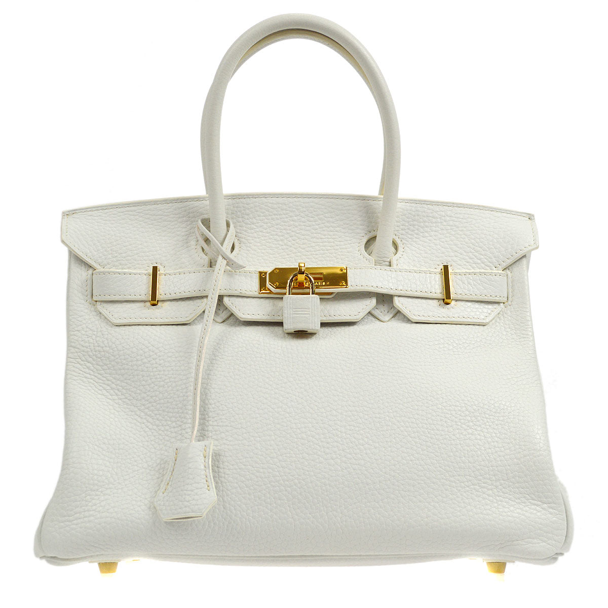 HMS 2007 BIRKIN 30 White Clemence - fashionupstore1