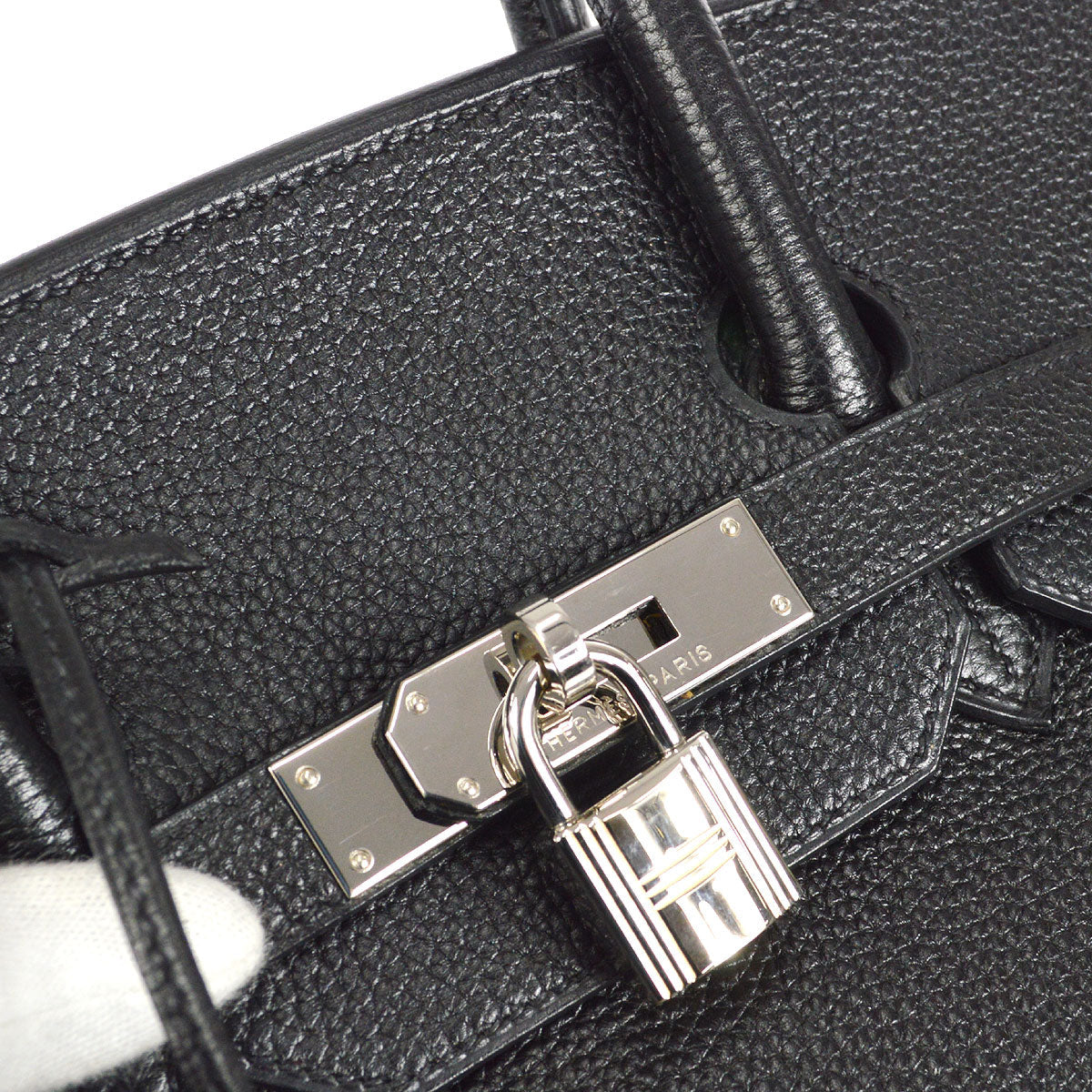 HERMES BIRKIN 35 Handbag Black Veau Crispe Togo - fashionupstore1