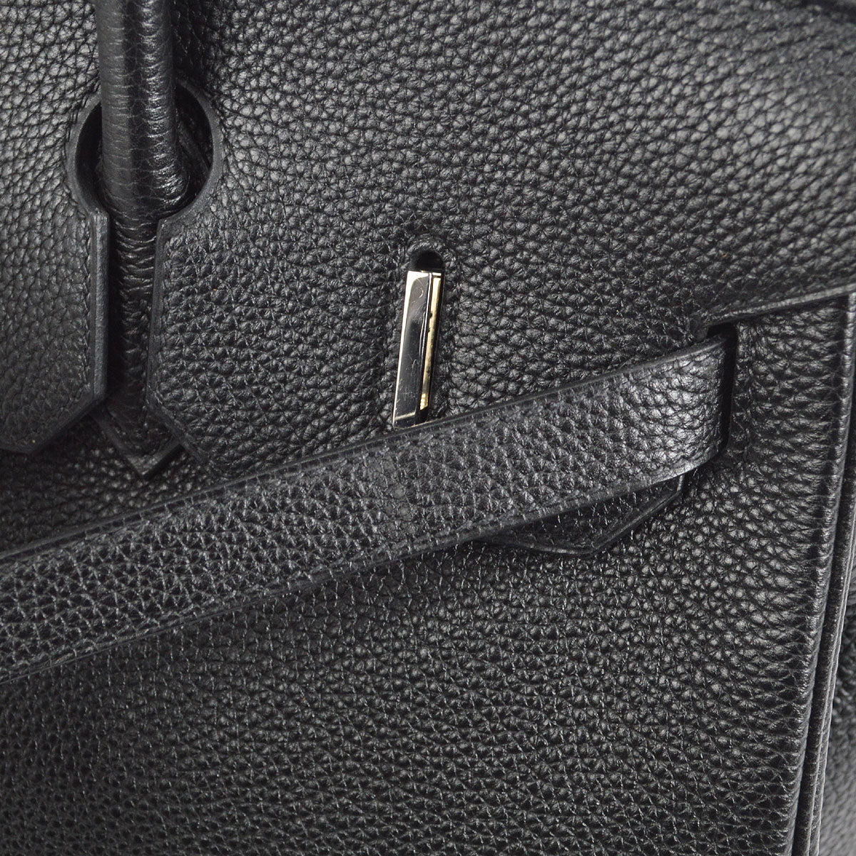 HERMES BIRKIN 35 Handbag Black Veau Crispe Togo - fashionupstore1