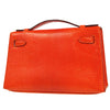 HMS * POCHETTE KELLY Handbag Orange Lizard - fashionupstore1