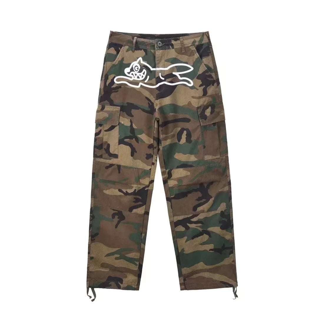 Fashionup Camouflage Printed Running Dog Cargo Pants - fashionupstore1