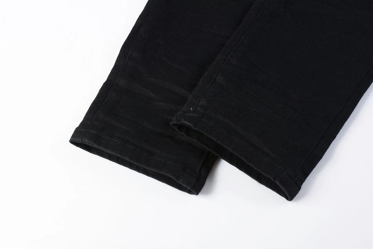 Premium Brand PRPL Roca Jeans Black Tag P005 - fashionupstore1