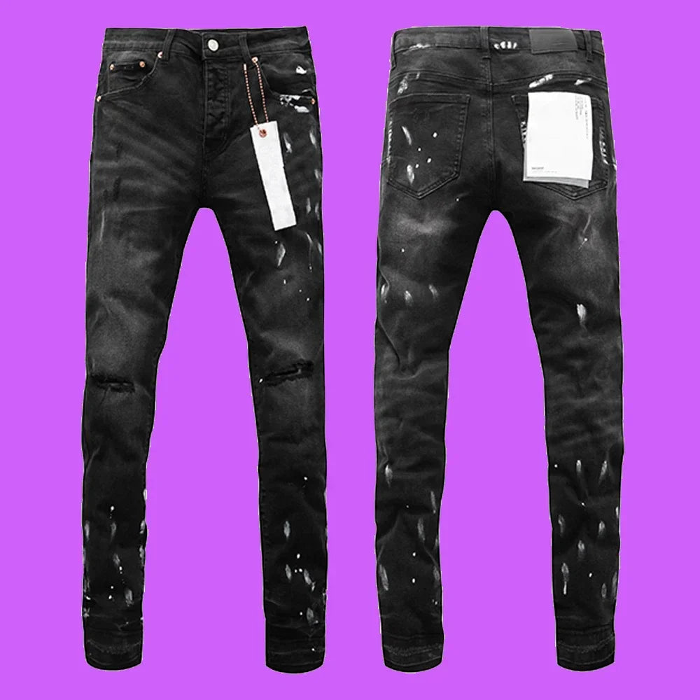 Premium Brand PRPL Roca Jeans Black Tag P008 - fashionupstore1