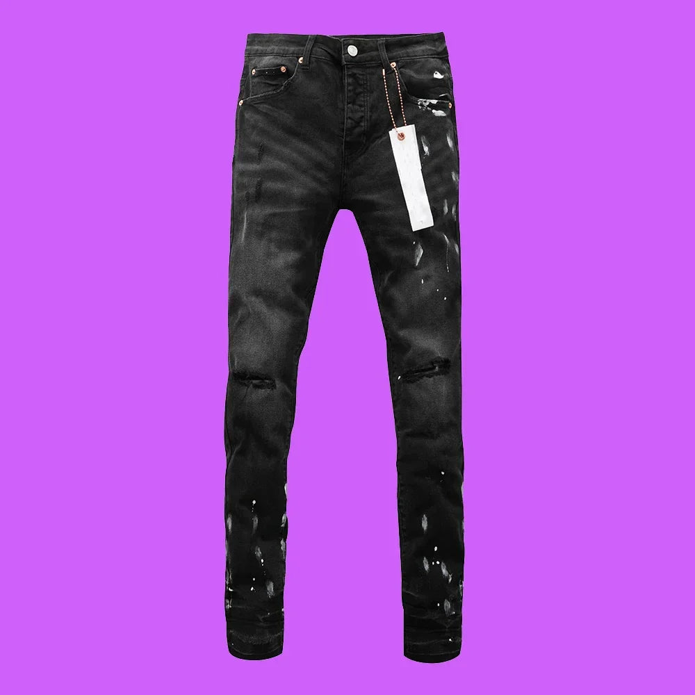 Premium Brand PRPL Roca Jeans Black Tag P008 - fashionupstore1