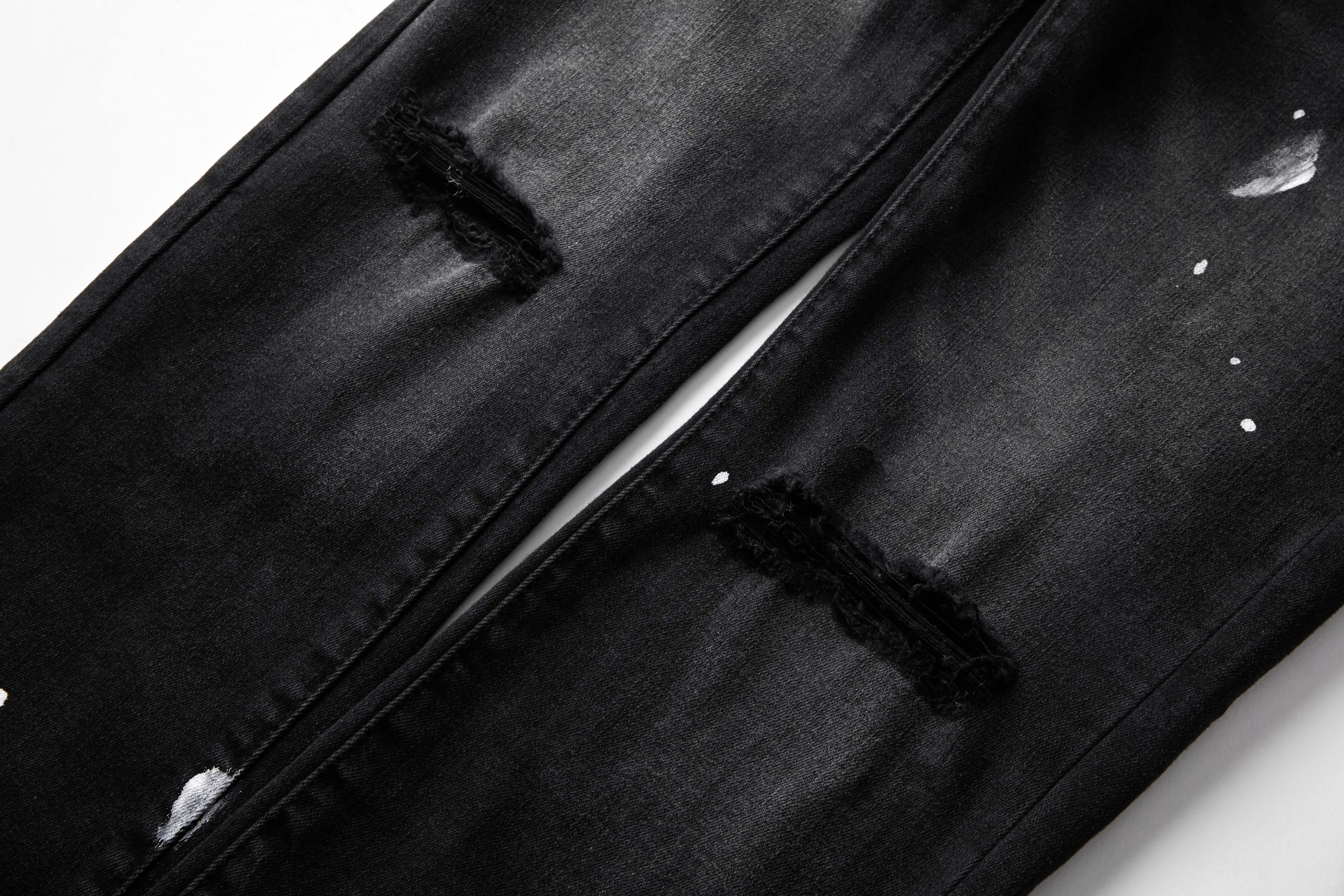 Premium Brand PRPL Roca Jeans Black Tag P008 - fashionupstore1