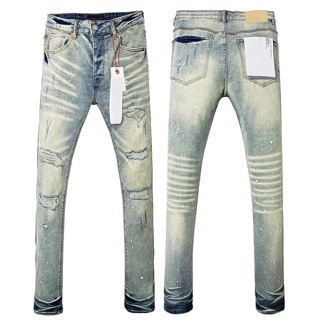 Premium Brand PRPL Roca Jeans Light Indigo P002 - fashionupstore1