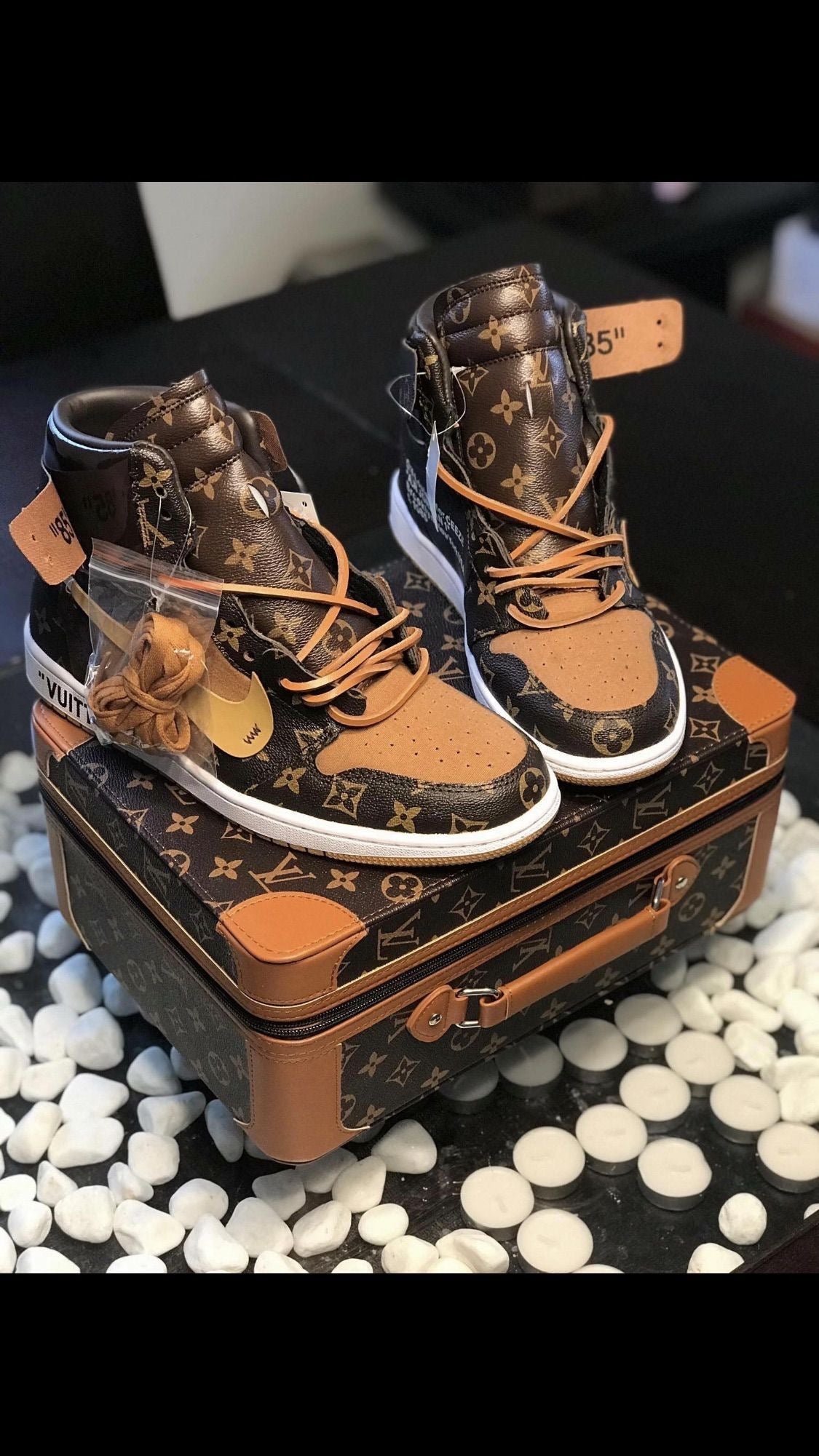 Custom Air Jordan 1 LV High Q ( Customs And Box ), Jordan 1 Sneakers Active A11 - fashionupstore1