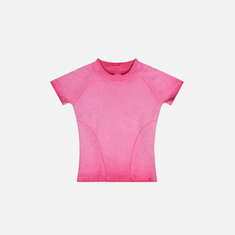 Women's Retro Elastic T-Shirt - fashionupstore1