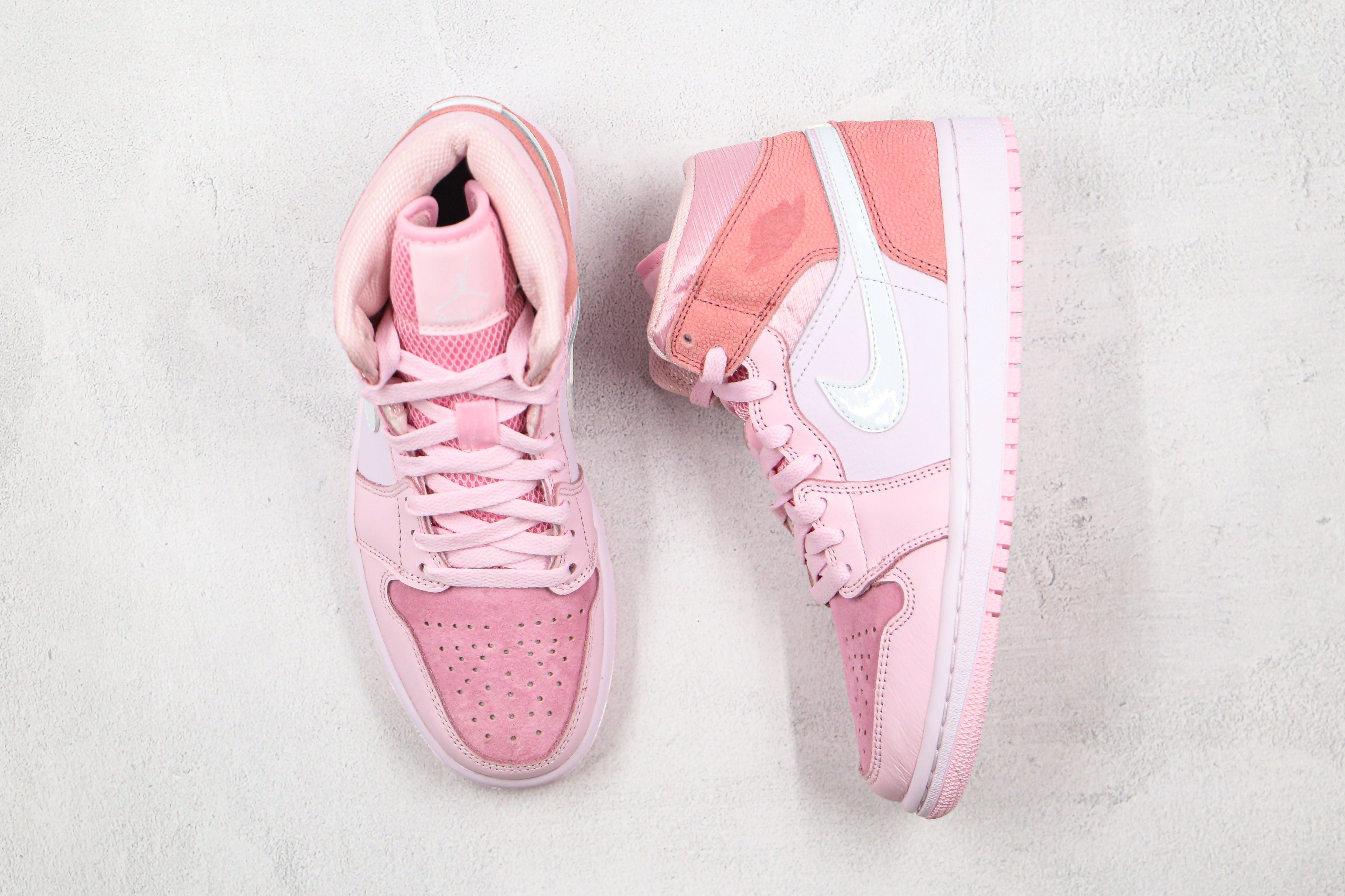 Custom Air Jordan 1 Mid" Digital Pink High Q - fashionupstore1