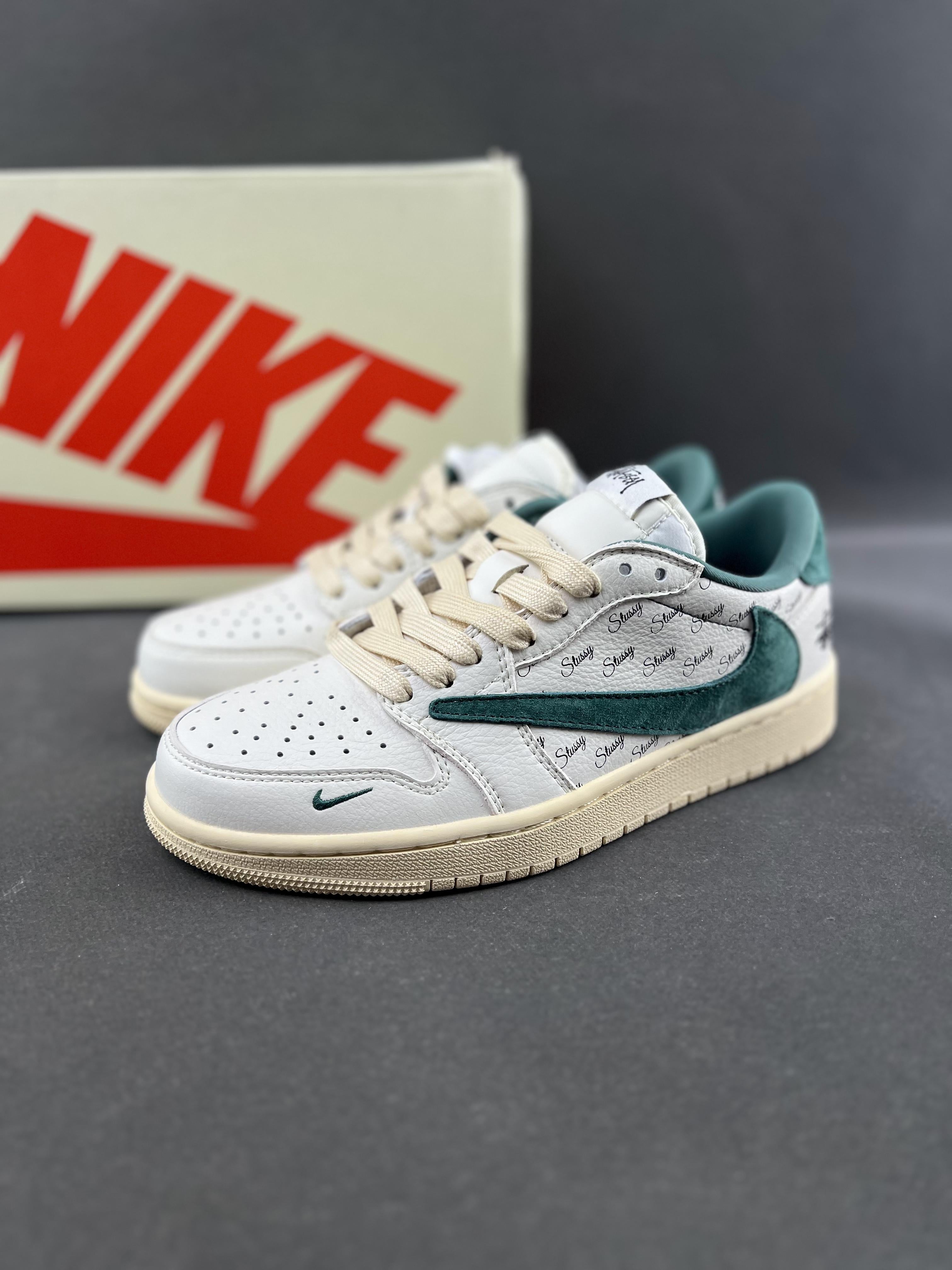 Custom Air Jordan 1 x Travis Scott x Stüssy YQ2088-669 - fashionupstore1
