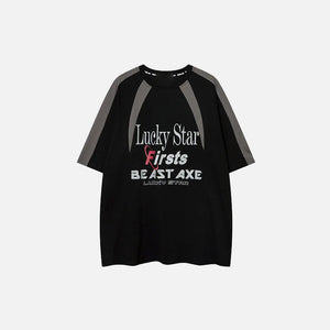 Y2K Vintage Lucky Star Graphic T-shirt - fashionupstore1