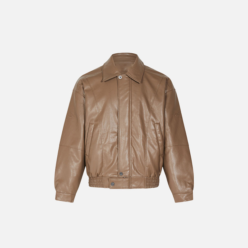 Y2k Padded Leather Jacket - fashionupstore1