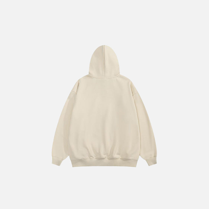 "I Hate This" Letter Print Hoodie - fashionupstore1