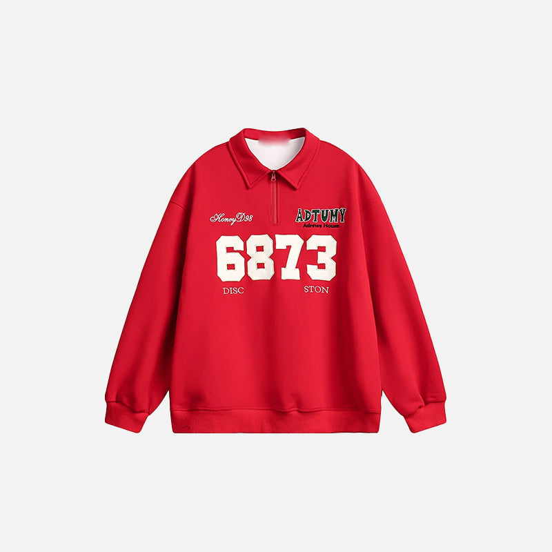 Y2K Loose Sports Sweatshirt - fashionupstore1