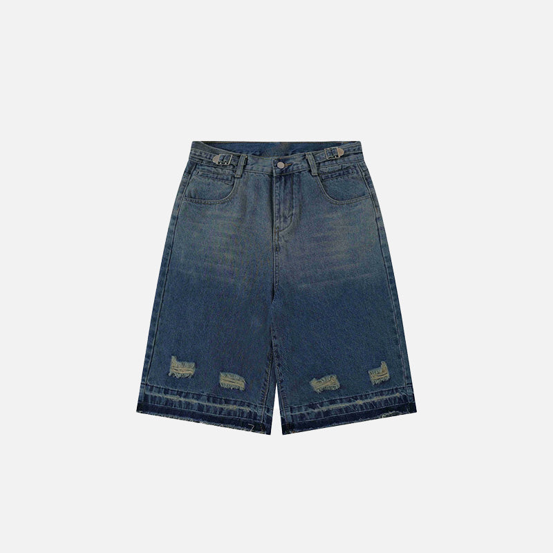 Y2k Ripped Washed Jorts - fashionupstore1