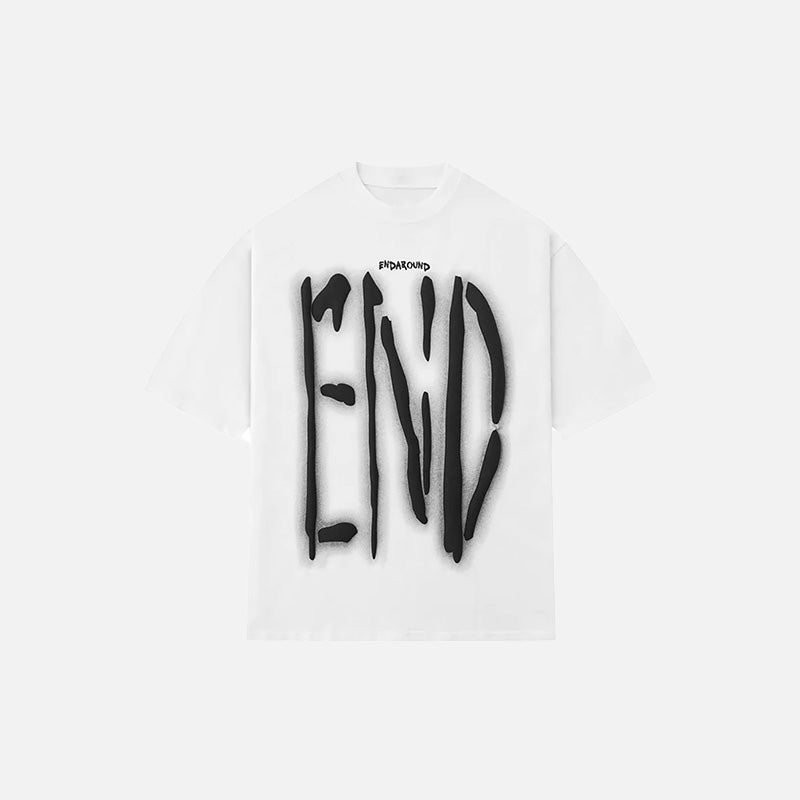 Y2K Loose Graffiti T-shirt - fashionupstore1