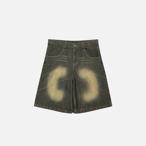 Y2k Baggy Reverse Washed Jorts - fashionupstore1