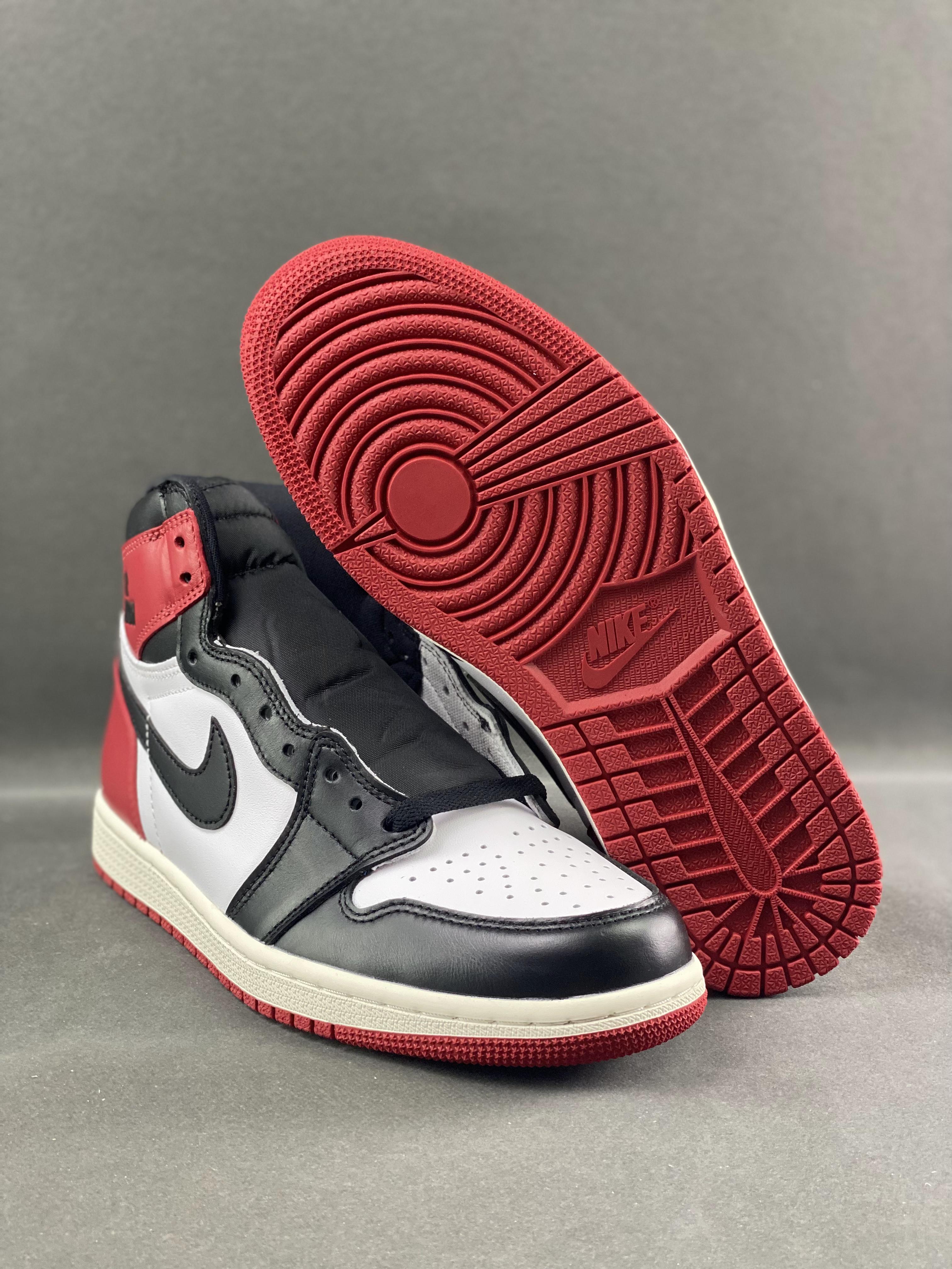 Custom Air Jordan 1 High OG“Black Toe Reimagined” - fashionupstore1