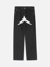 1984 Lightning Pentagram Print Straight Jeans - 1922 - 1984brand