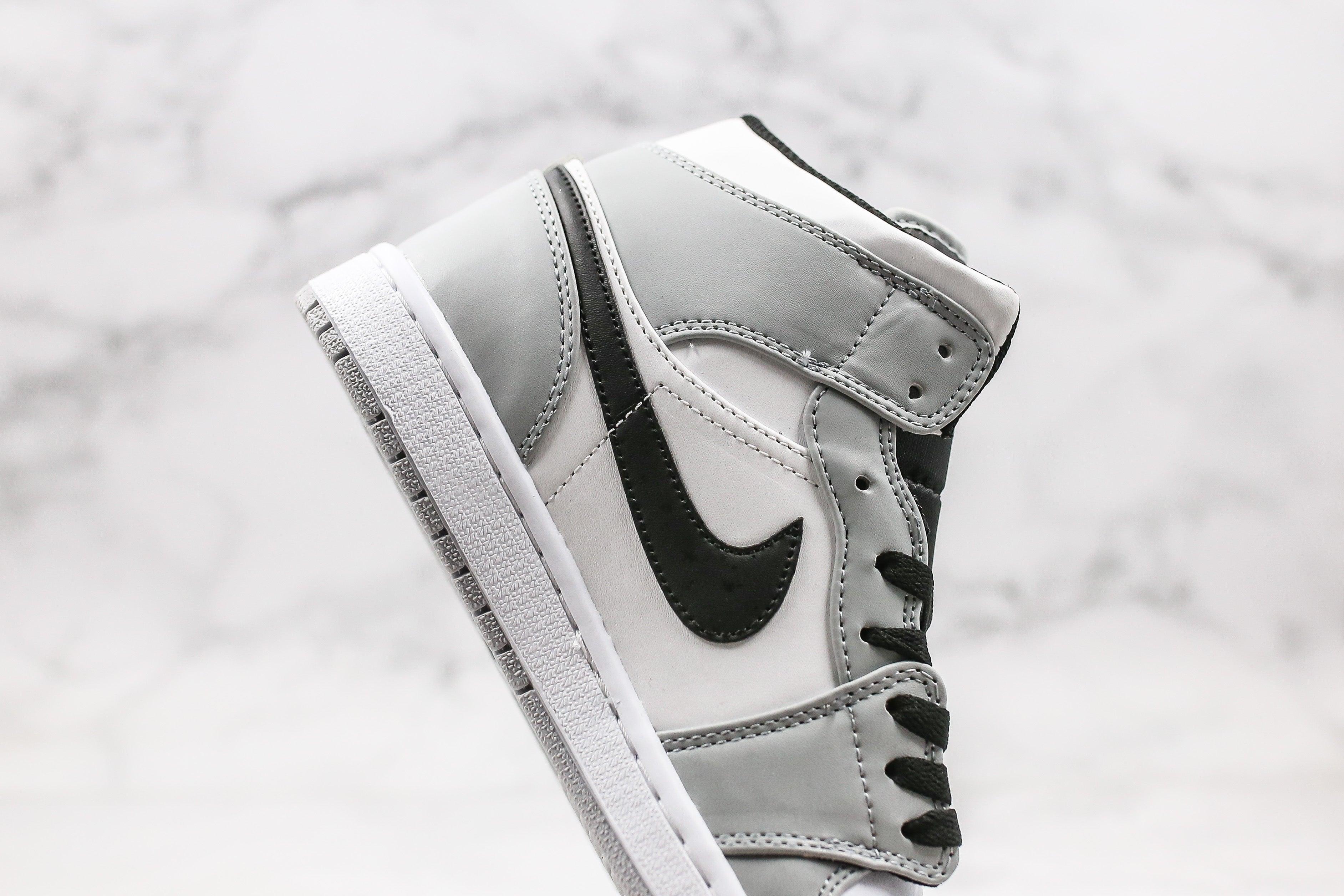 Custom Jordan 1 Mid Light Smoke Grey High Q LUXURYSTEPSCO