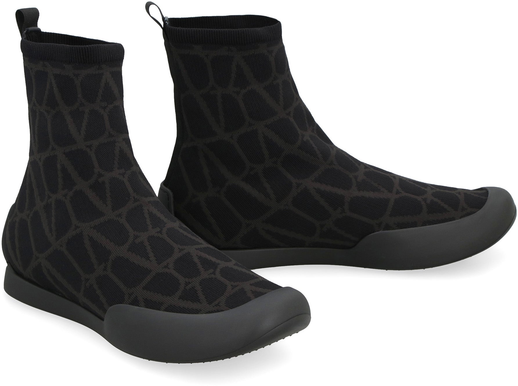 VALENTINO GARAVANI CITYSHORE HIGH-TOP FABRIC SNEAKERS - fashionupstore1
