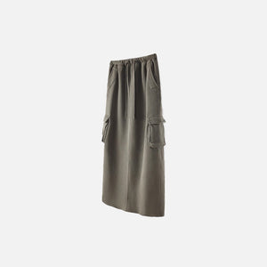 Women's Retro Loose Slit Pockets Skirt - fashionupstore1