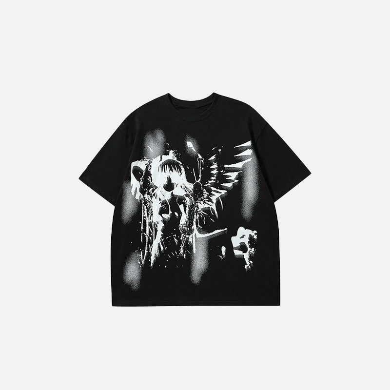 Y2K Goth Graphic T-shirt - fashionupstore1