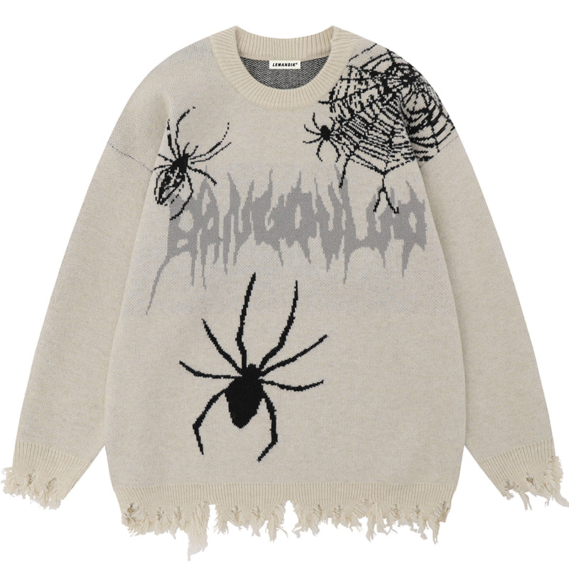 1984® Gothic Style Spider Knit Sweater - 1984brand