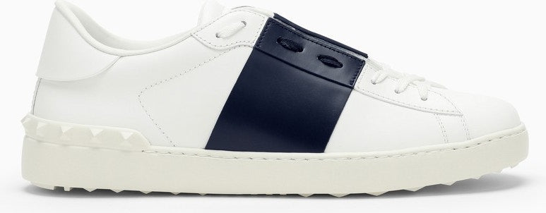 WHITE/MARINE BLUE OPEN SNEAKERS - fashionupstore1