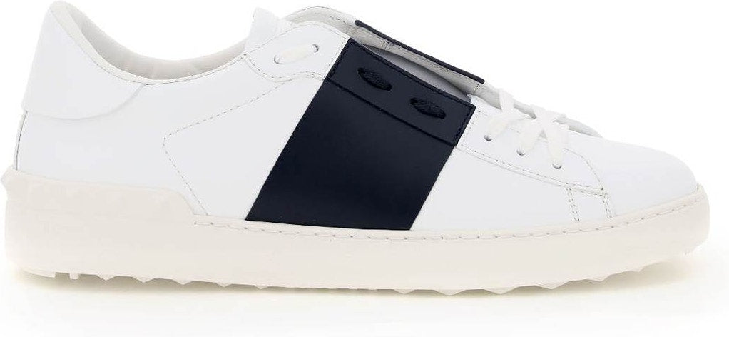 WHITE/MARINE BLUE OPEN SNEAKERS - fashionupstore1