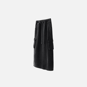 Women's Retro Loose Slit Pockets Skirt - fashionupstore1