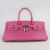 Hermes Birkin 42cm Togo Leather Handbags 6109 Peach Silver - fashionupstore1