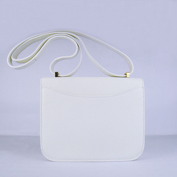 Hermes Constance Cowskin Leather Bag H017 white golden - fashionupstore1