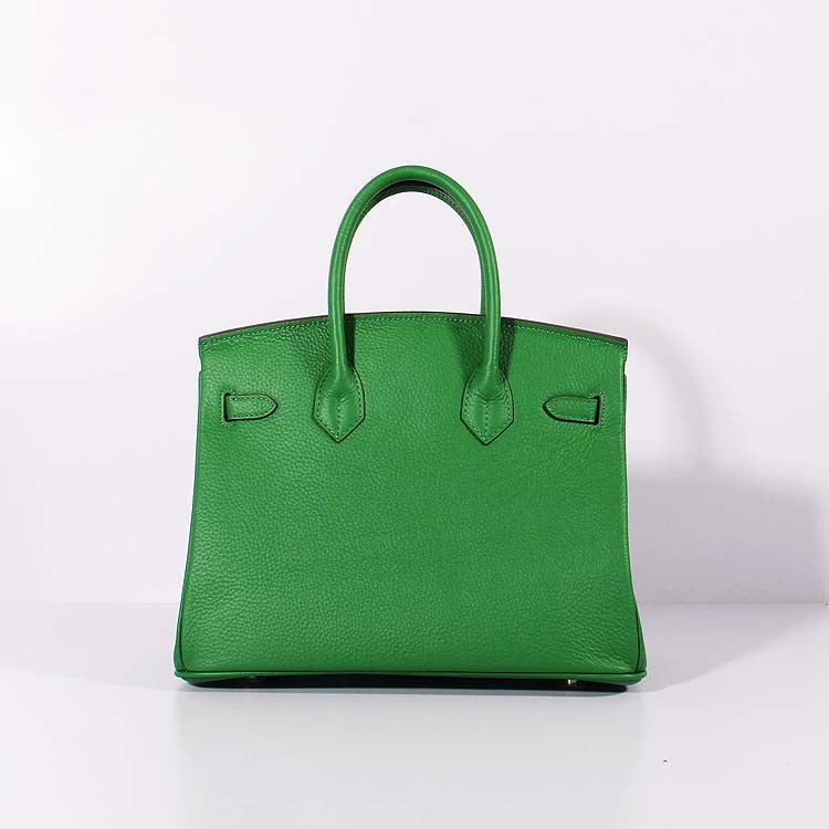 HMS 30cm Birkin Bag Togo Leather With Strap Green Gold - fashionupstore1