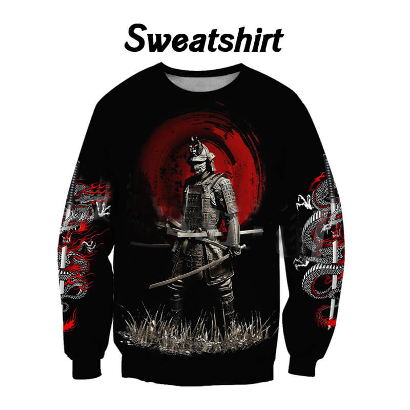 japanese samurai art 3D printed Hoodie, Sweatshirt and Zipper Hoodie - fashionupstore1