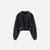 Women's Fleece Cropped Sweatshirt - fashionupstore1