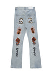 1984 High Street Embroidery Retro Jeans - 1574 - 1984brand