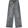 1984® Women Wash Jeans Butterfly Patch - 1984brand