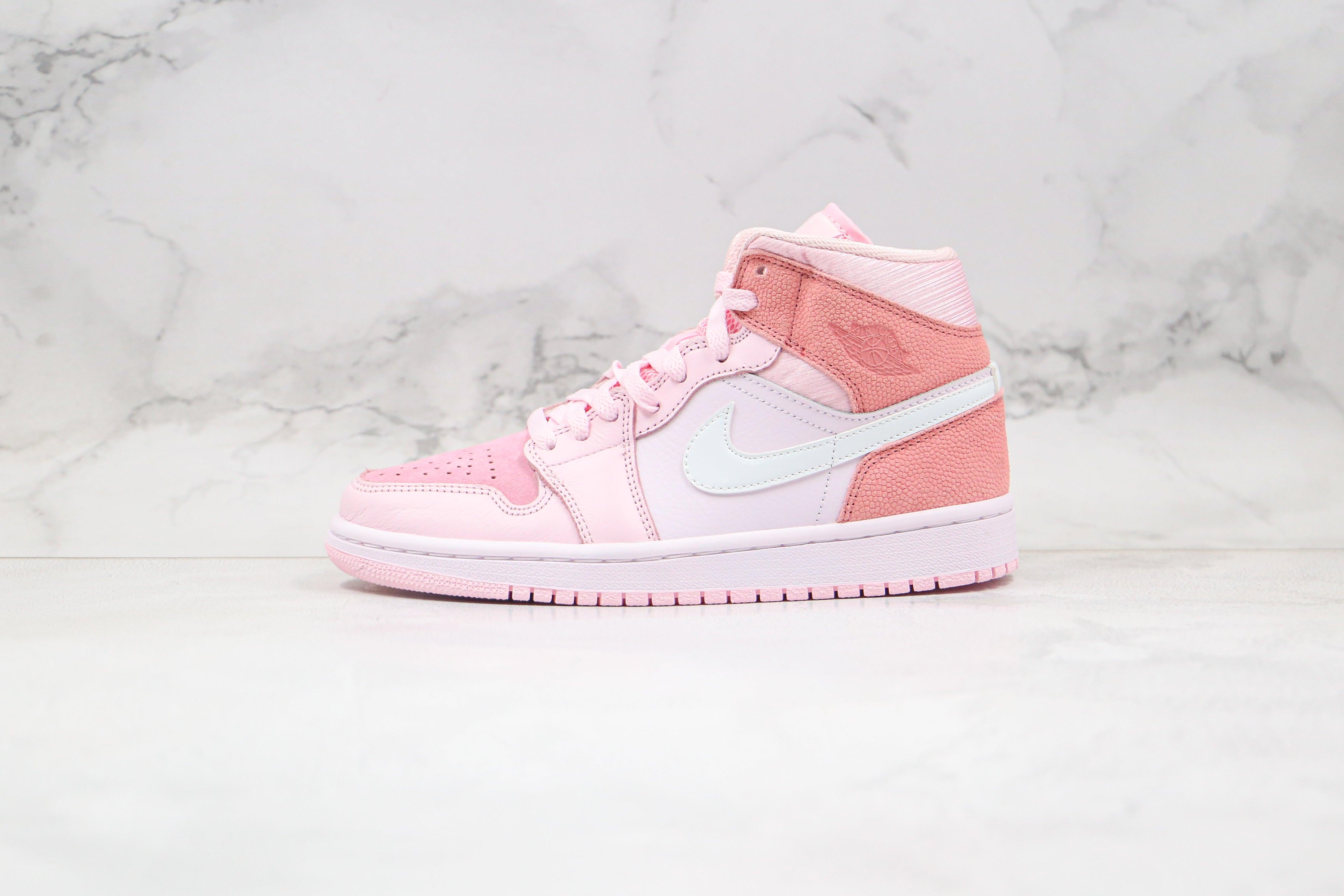 Custom Air Jordan 1 Mid" Digital Pink High Q - fashionupstore1