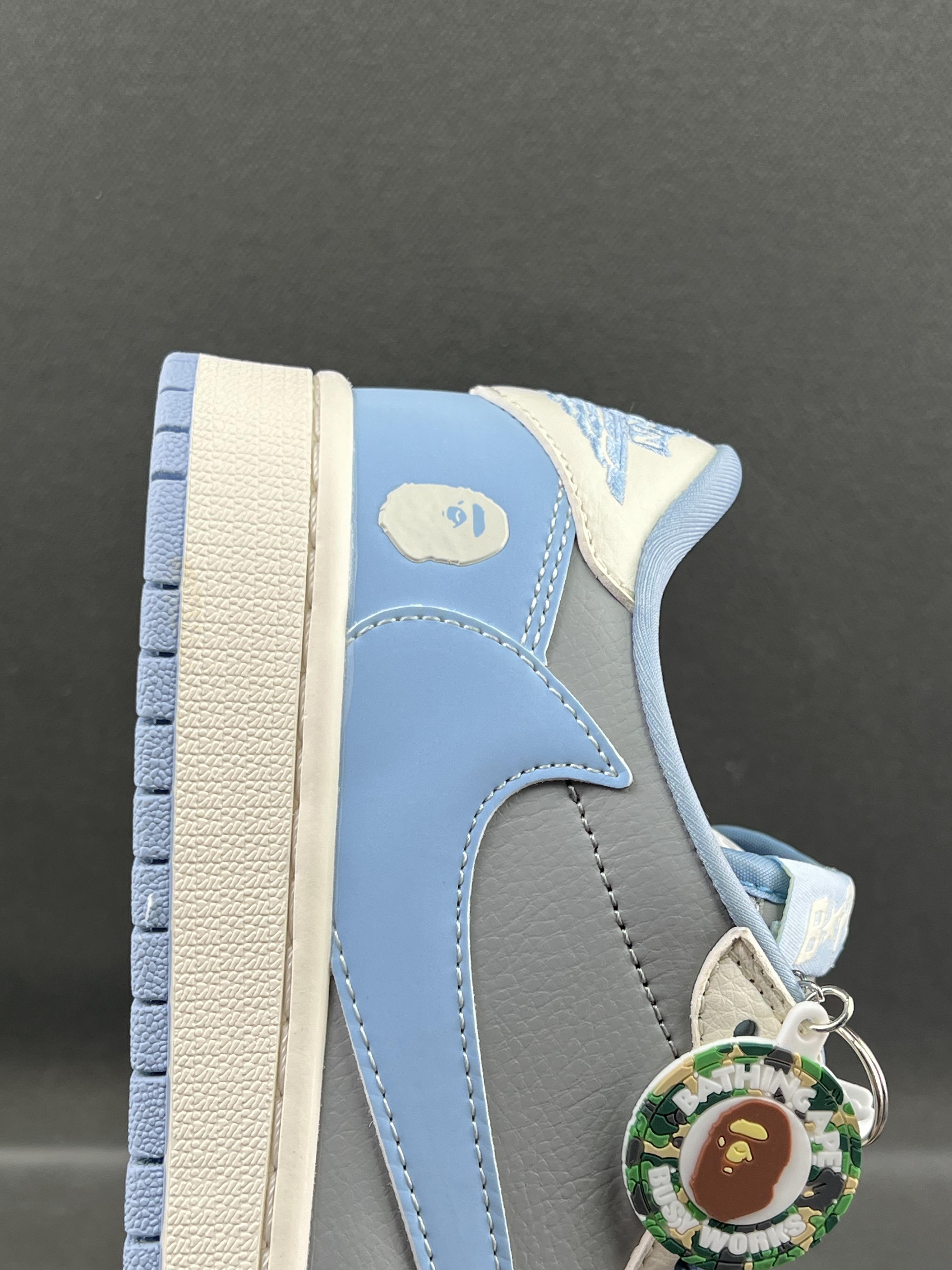 Custom Air Jordan 1 x Travis Scott x BAPE BB6588-104 - fashionupstore1