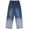 Fashionup Gradient Jeans Fringed Stars - fashionupstore1