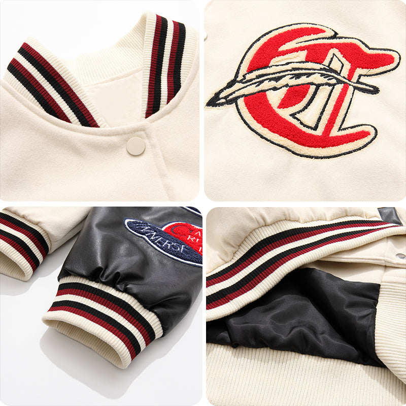 1984 Vintage Letterman Jacket Flocked Baseball - fashionupstore1