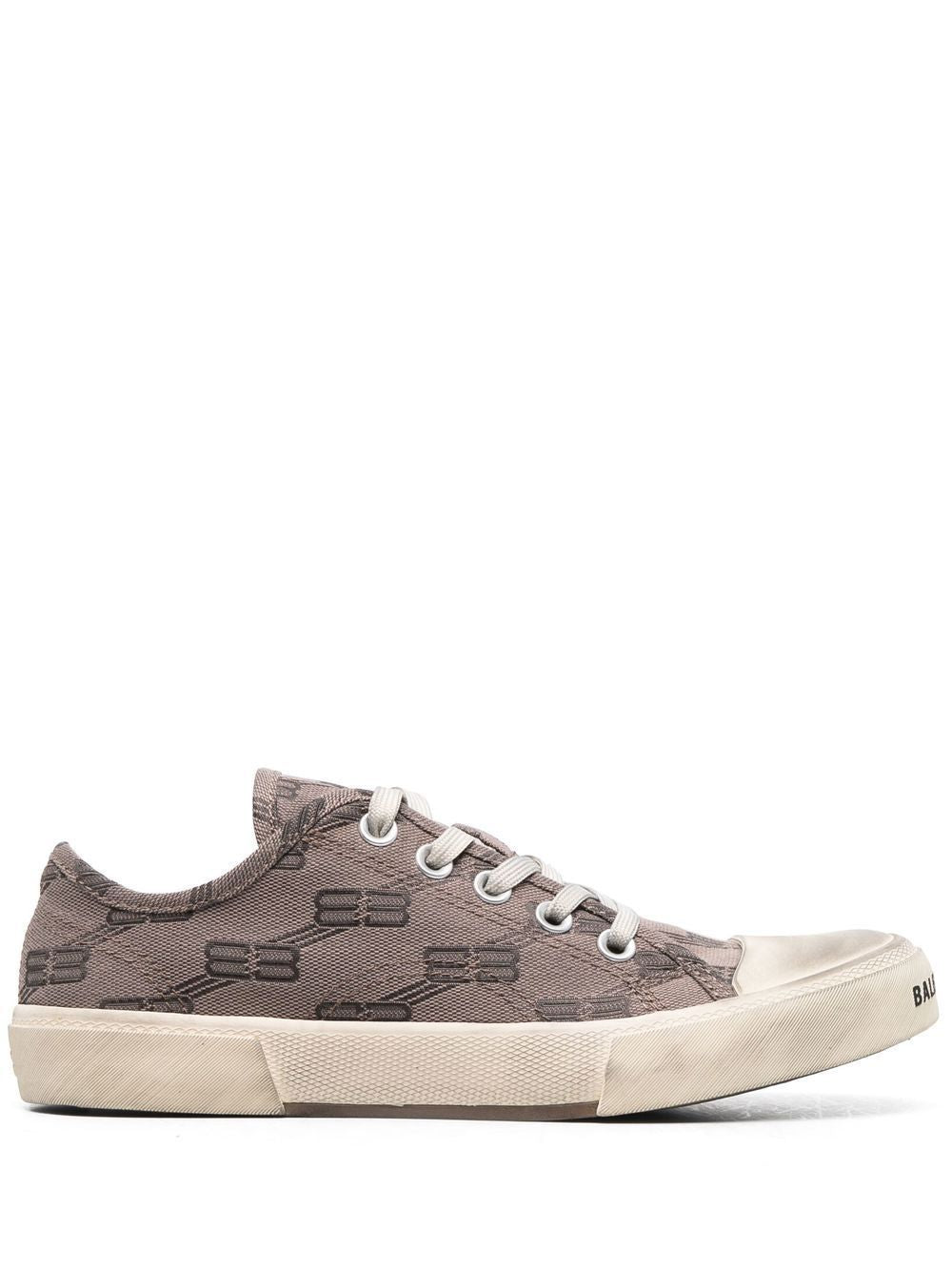 PARIS BB MONOGRAM LOW-TOP SNEAKERS - fashionupstore1