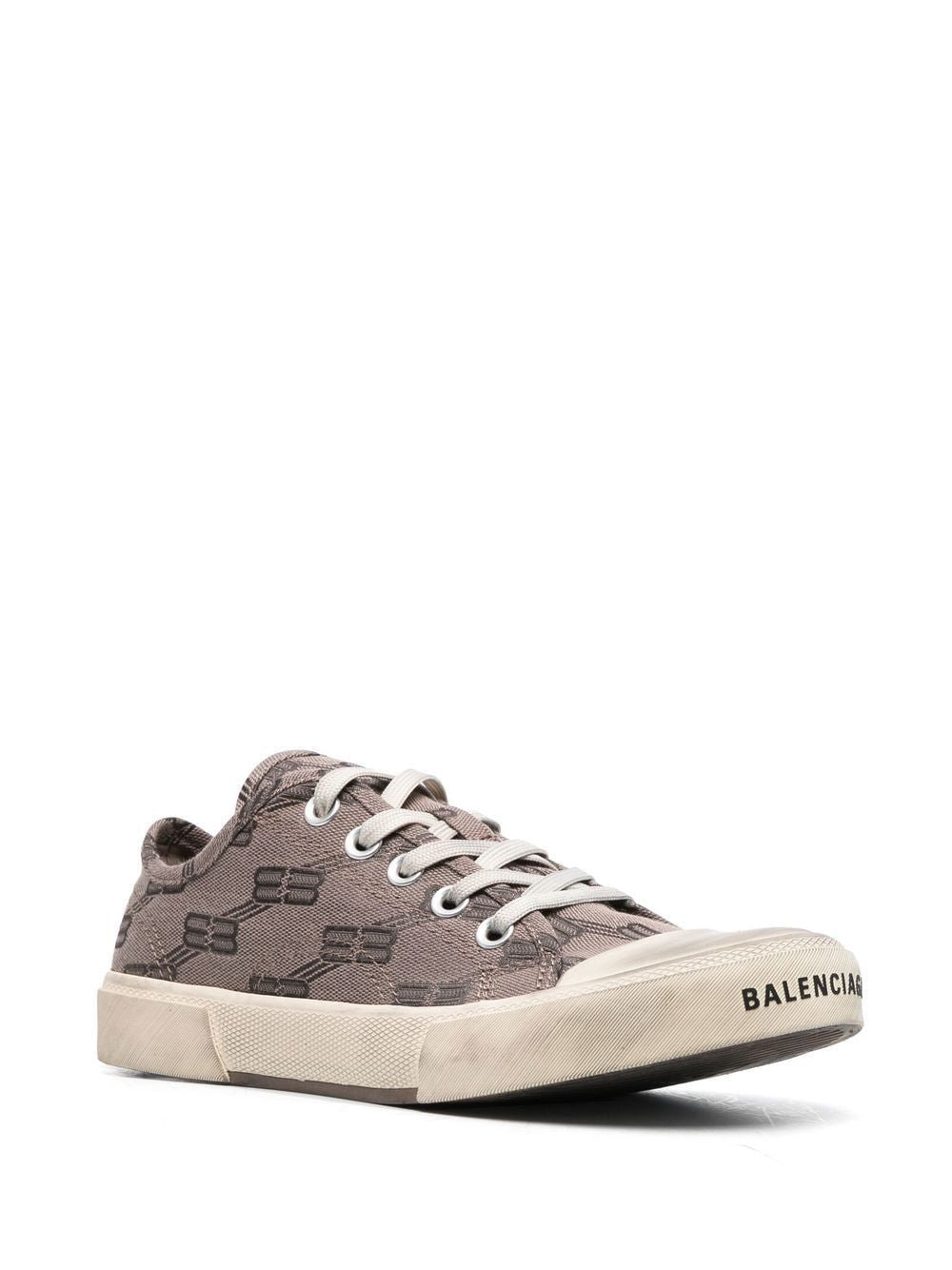 PARIS BB MONOGRAM LOW-TOP SNEAKERS - fashionupstore1