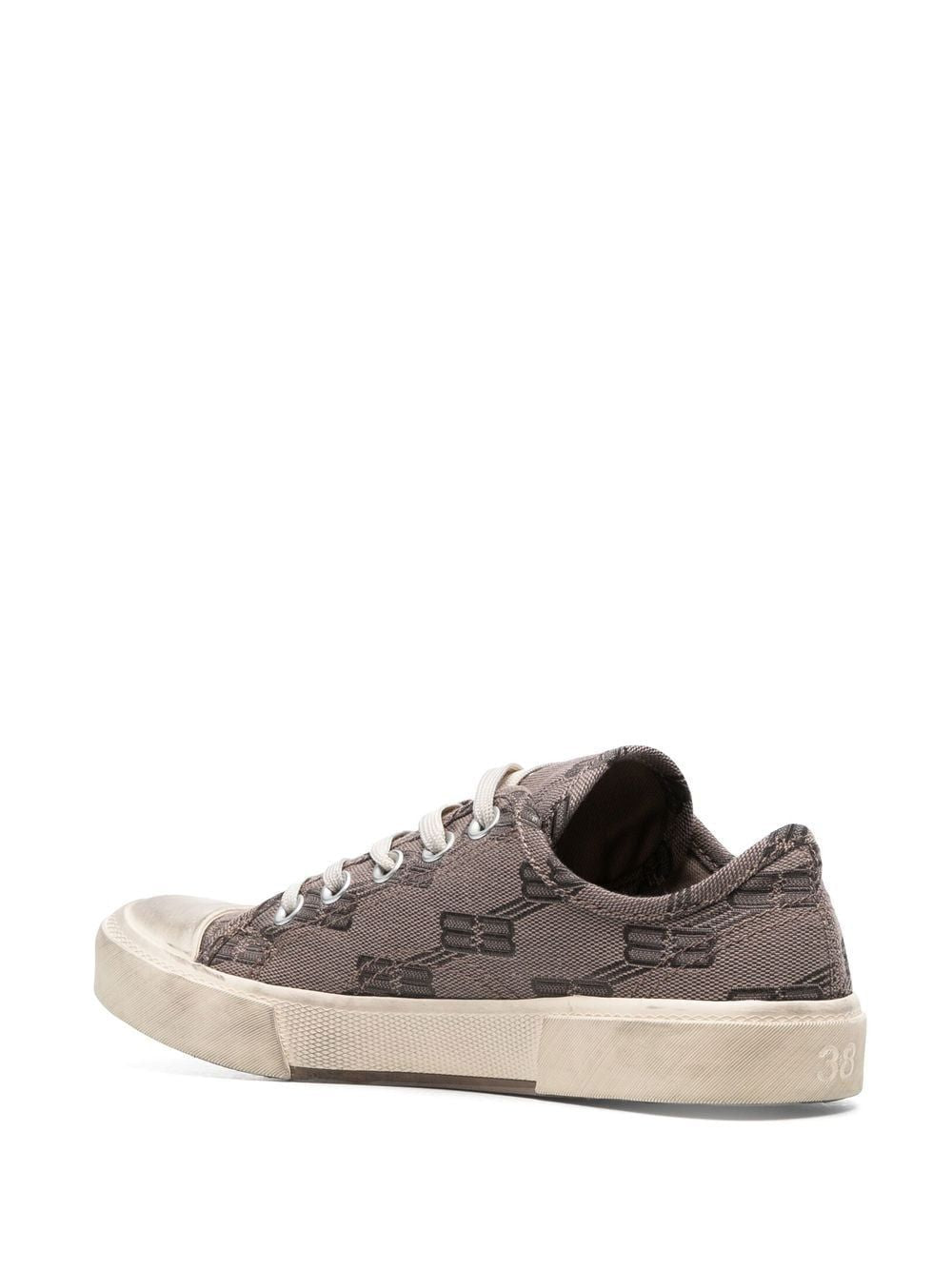 PARIS BB MONOGRAM LOW-TOP SNEAKERS - fashionupstore1