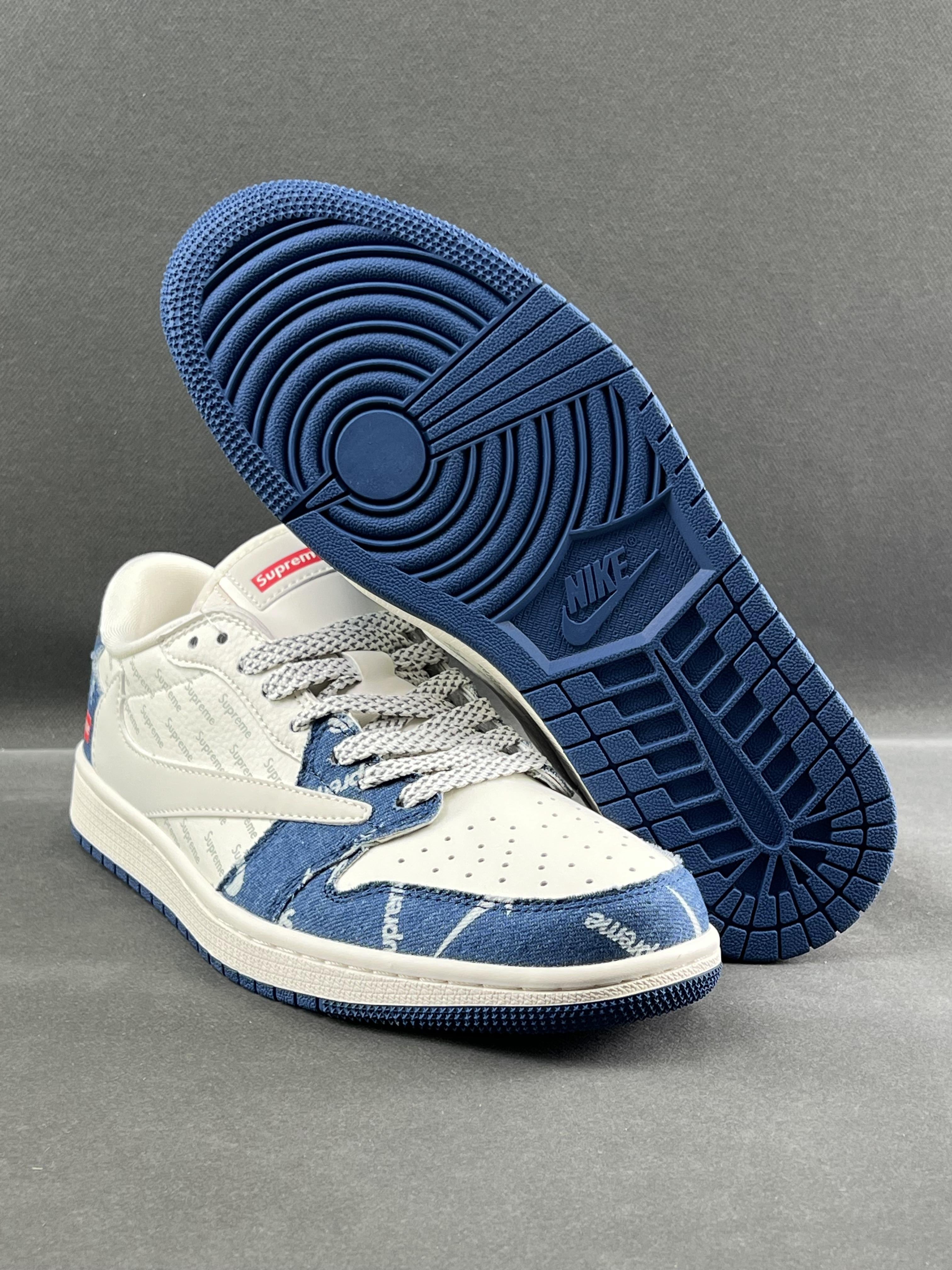 Custom Air Jordan 1 Low x Travis Scott x Supreme LJ5188-001 - fashionupstore1