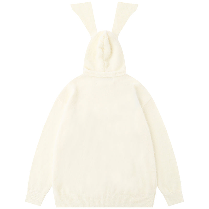 1984® Fluffy Rabbit Mohair Sweater with Ears - 1984brand